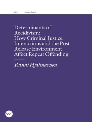 cover image of Determinants of Recidivism